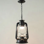 Silva Vintage Rustic Kerosene Pendant Light, 3 Color, 4 Style