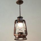 Silva Vintage Rustic Kerosene Pendant Light, 3 Color, 4 Style