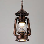 Silva Vintage Rustic Kerosene Pendant Light, 3 Color, 4 Style