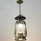 Silva Vintage Rustic Kerosene Pendant Light, 3 Color, 4 Style