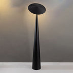 Salgado Modern Saucer Shaped Metal Floor Lamp,Black