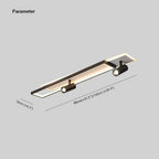 Aim Modern Geometric Ceiling Light with Spotlight, Black&White