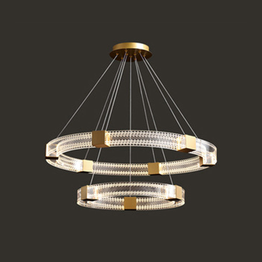 Arisha Modern Round/Oval /Metal Pendant Light, Gold