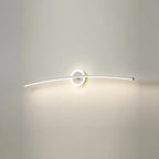 Arisha Modern Linear Metal Wall Lamp, White