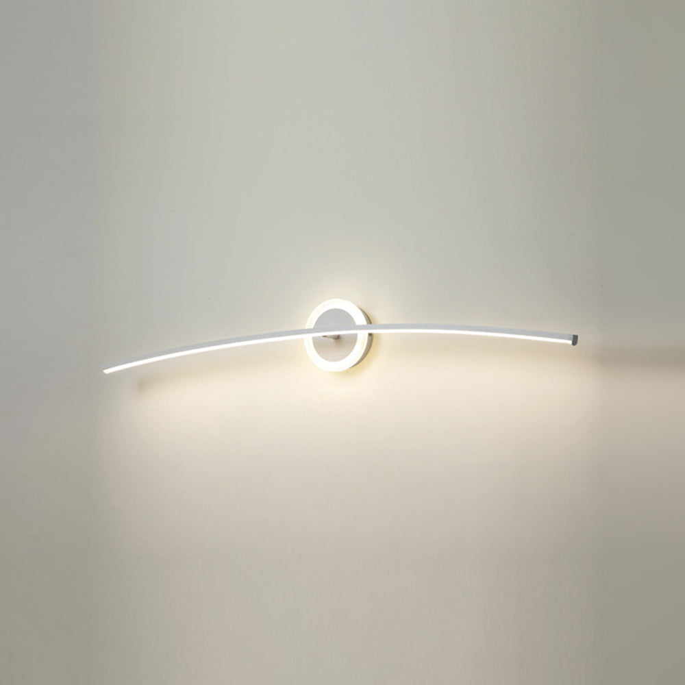 Arisha Modern Linear Metal Wall Lamp, White