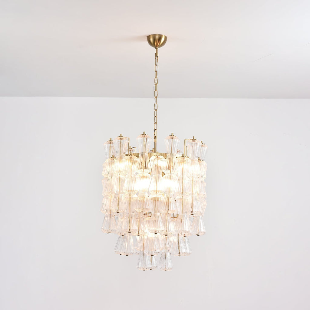 Aurora Chandelier Murano Glass Floral Cascade