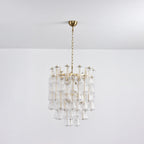 Aurora Chandelier Murano Glass Floral Cascade
