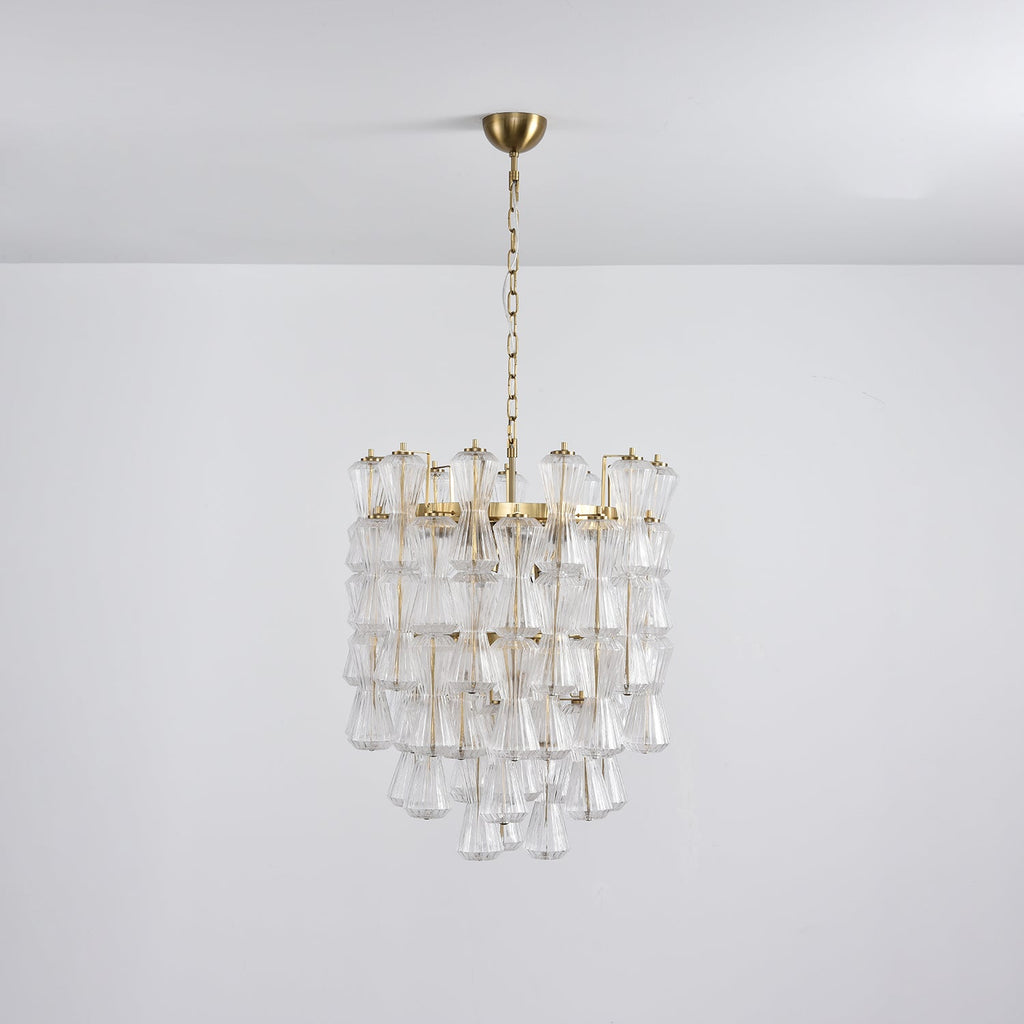 Aurora Chandelier Murano Glass Floral Cascade