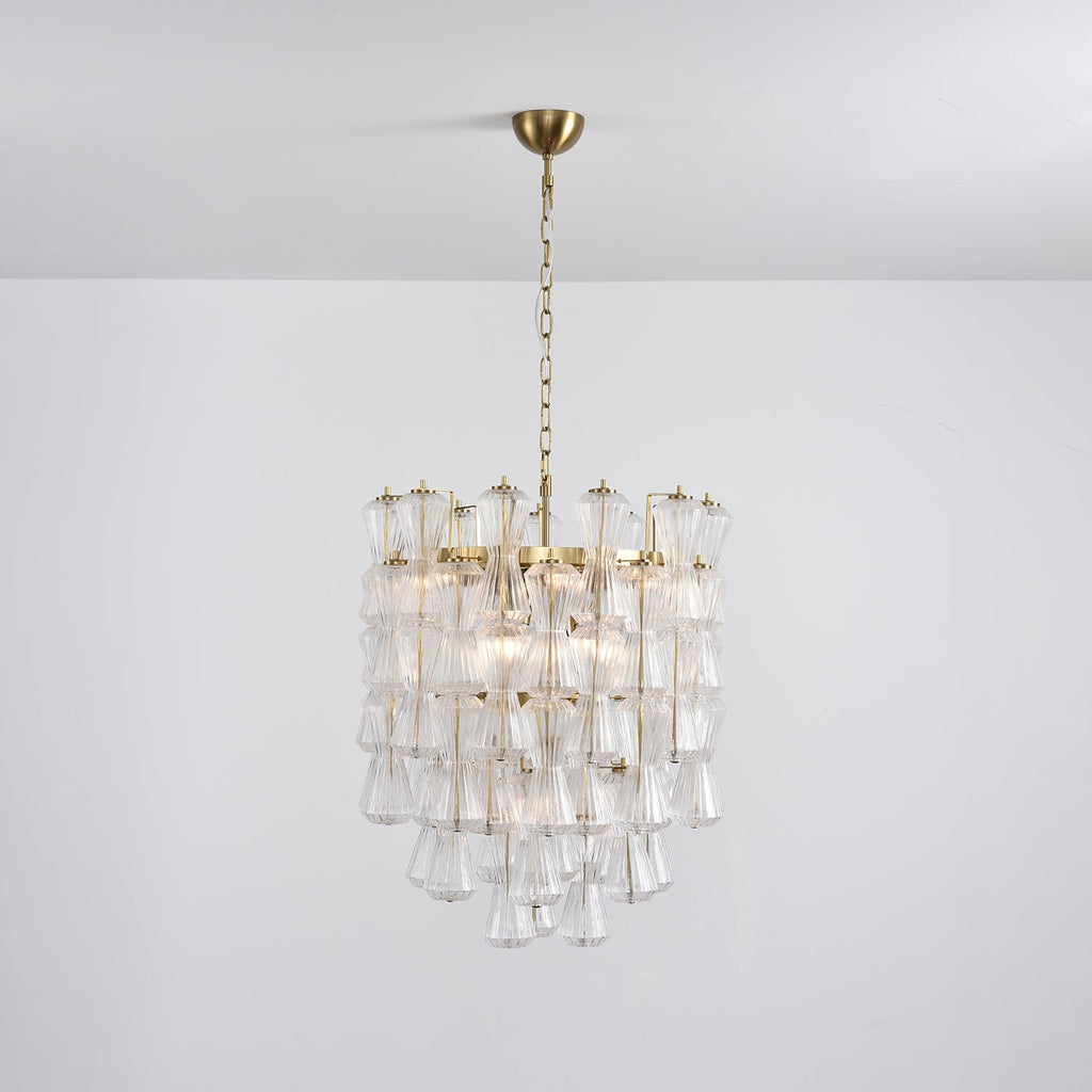 Aurora Chandelier Murano Glass Floral Cascade