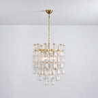 Aurora Chandelier Murano Glass Floral Cascade