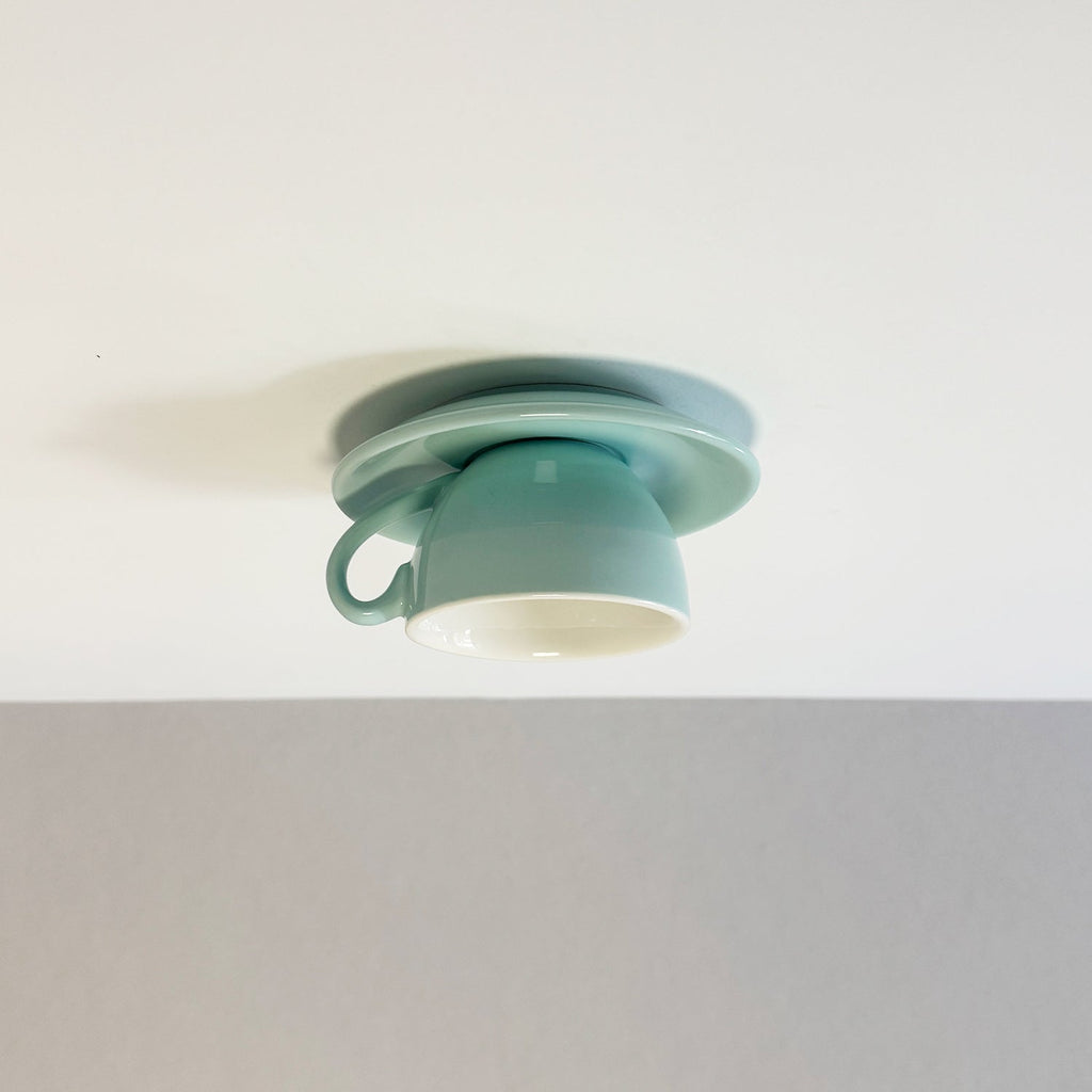 Aria Modern Coffee Cups Ceramic Flush Ceiling Lighting - product image 17