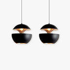 Arisha Metal Modern Pendant Light, Black / White