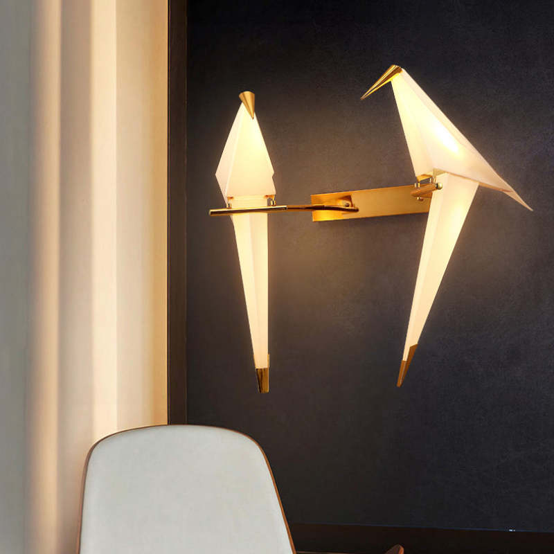 Arisha Wall Lamp Bird Vintage/Art-Deco, Metal/, Bedroom