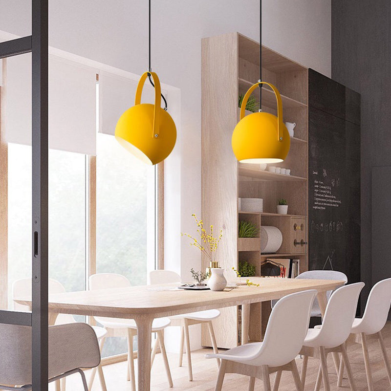 Aira Colorful Art Deco Pendant Light, Spherical,  Bedroom