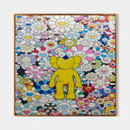 Bearbrick Takashi Murakami Pop Art Painting