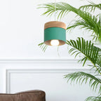 Valentina Modern Can Shape Metal/Wood Pendant Light