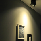 Kilo Spotlight Modern LED Flush Mount Ceiling Light, Black/White