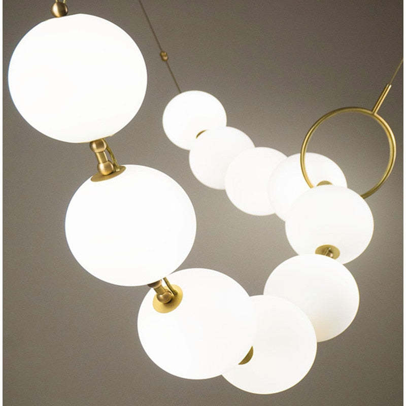 Valentina Postmodern Loft Ball Pendant Lamp Creative Necklace Design