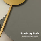 Arisha Modern Clock Metal Painted Wall Light LED Light Bedroom