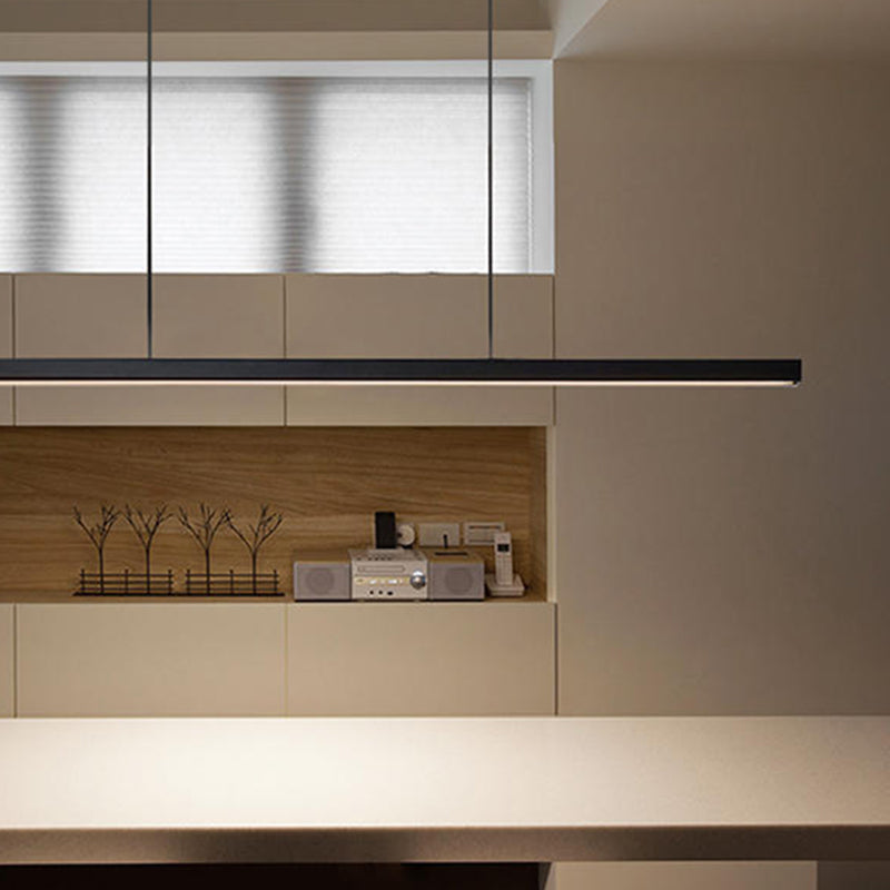 Orva Minimalist Classic Black & White Linear Pendant Light