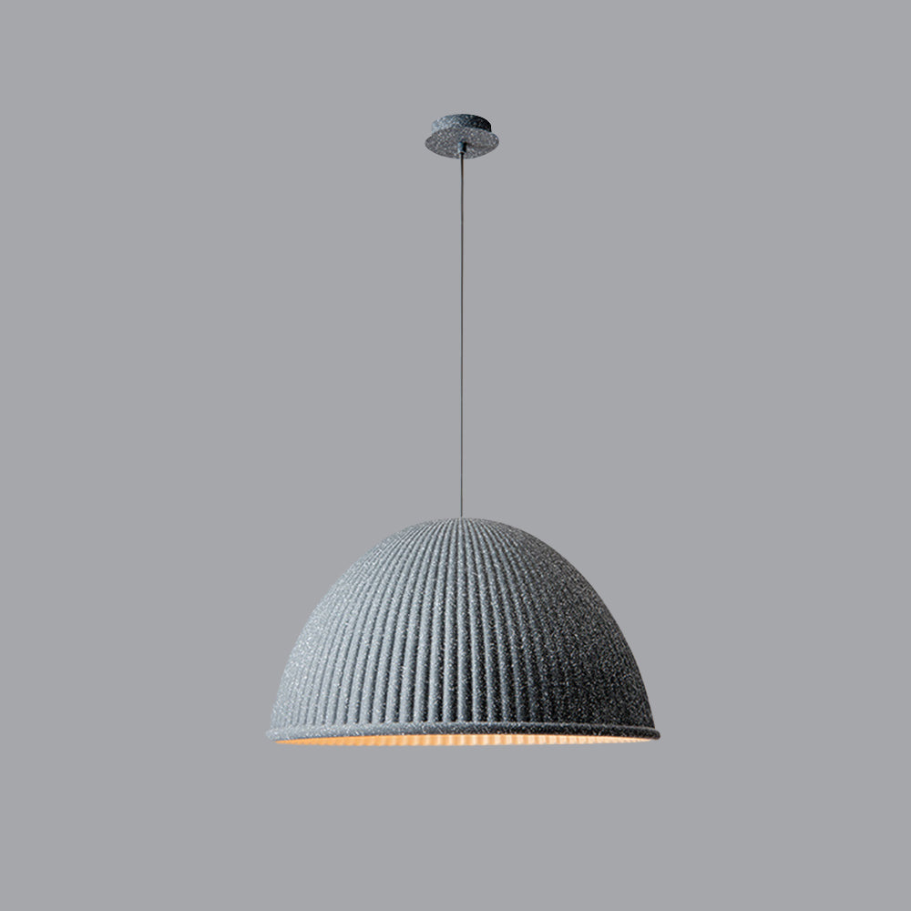 Valentina Modern Semi Resin Pendant Light, Grey/Black/White