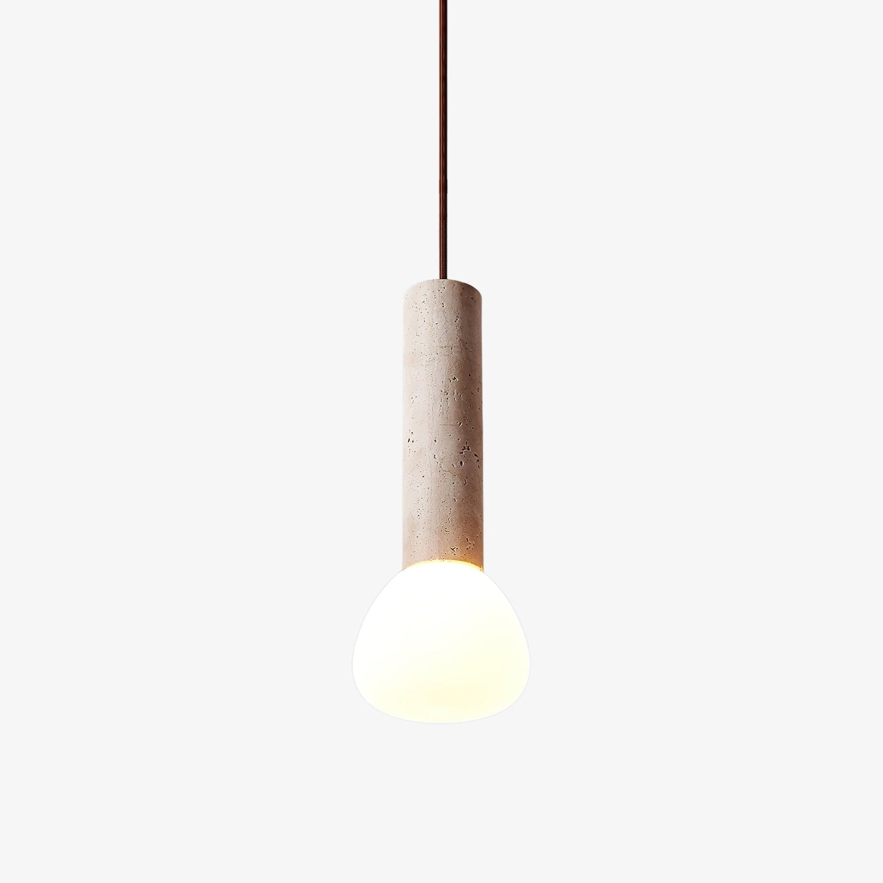 Cicaris Minimalist Travertine Pendant Light