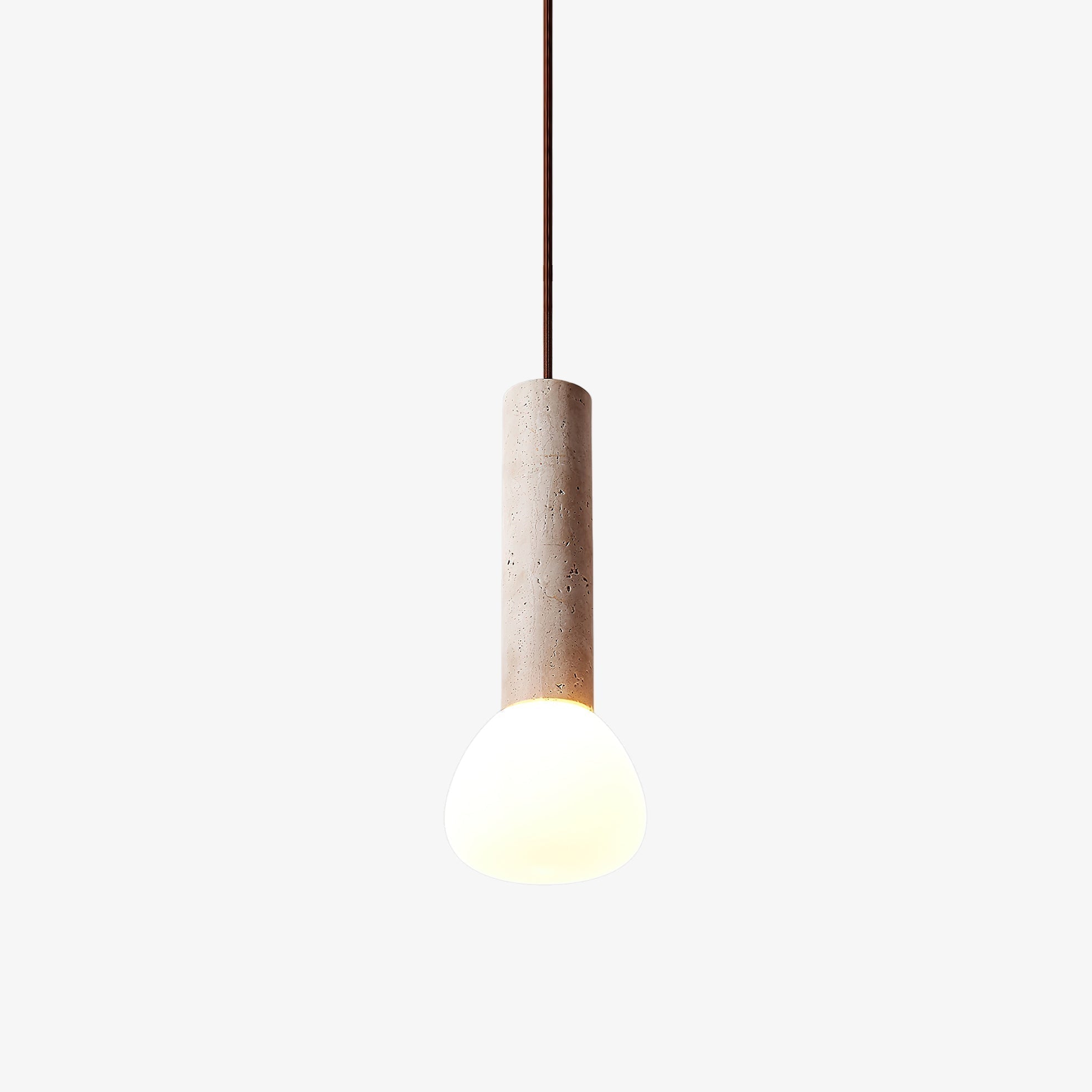 Cicaris Minimalist Travertine Pendant Light