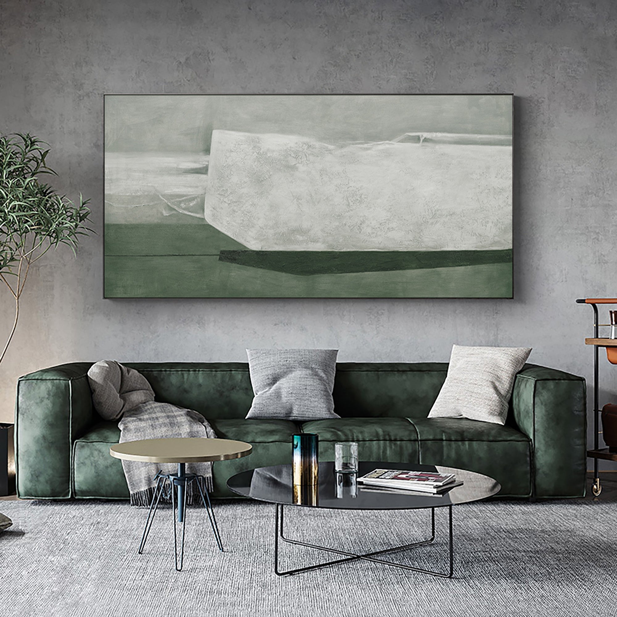 Minimalist Geometric Block Painting