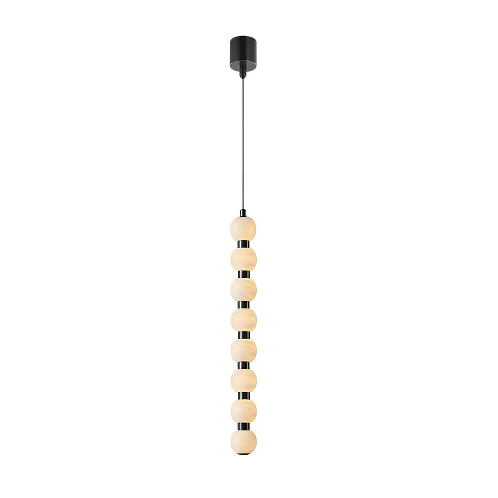Lyra Modern Alabaster Pendant Light Staircase