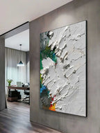 Color Accents Impasto Painting