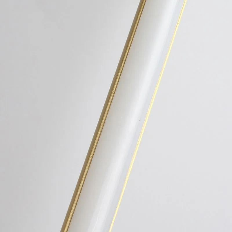 Fauro Modern Linear Metal&Silica Gel Wall Mount Lamps, Gold