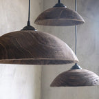 Silva Modern LED Pendant Light Brown Wood Living Room Bedroom