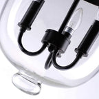 Silva Pendant Light Glass Black Industrial  LED  Living Room