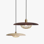 Arisha Modern Nordic Dome Pendant Light, Gold/Brown/Grey/Brown/Wood