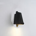 Ray Industrial Metal Bell Shaped Indoor Wall Lamp, Black/Grey/Coppery/Aluminum