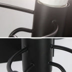 Arisha Modern Decorative Man Metal Wall Lamp, White/Black