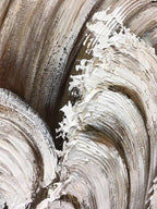 Brown Wave Texture 2 Piece Wall Art Set