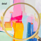 Vibrant Pastel Color Block Oil Painting