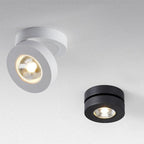 Arisha Modern Ceiling lighting Round, Novak Flush Mount, White/Black, Kitchen