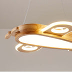 Arisha Modern Natural Creative DIY Children Airplane Shape Pendant Light ,Wood