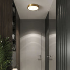 Arisha Nordic LED Gold Round Ceiling Light, Metal &
