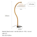 Muto Unique LED Floor Lamp, Wood/Metal, Living Room