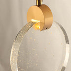 Kristy Luxury Circular Ripple Round Crystal Golden Chandelier