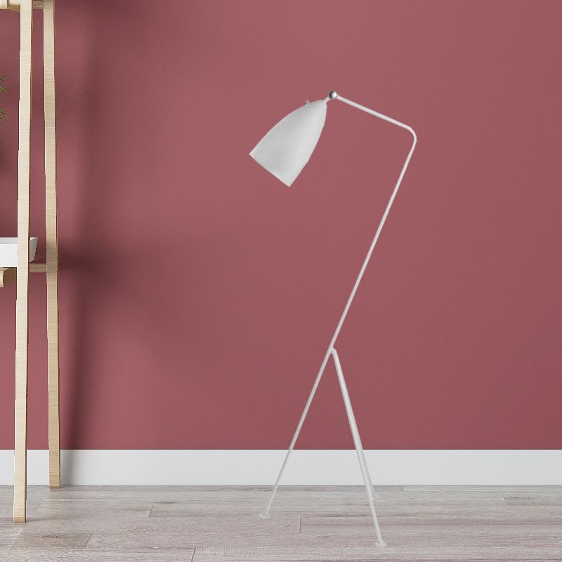 Morandi Modern Metal Cup Black Floor Lamp, Multi Colors