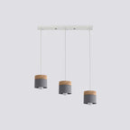 Valentina Modern Can Shape Metal/Wood Pendant Light