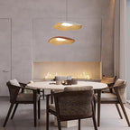 Arisha Wabi-Sabi Resin LED Pendant Light, White/Orange/Black