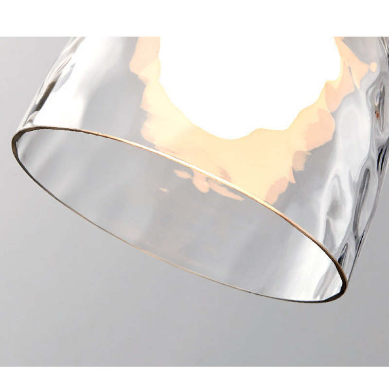 Arisha Minimalist Geometric Glass Pendant Light, Dining Room