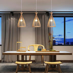 Arisha Pendant Light Rattan Modern, Hand-woven, Hotels