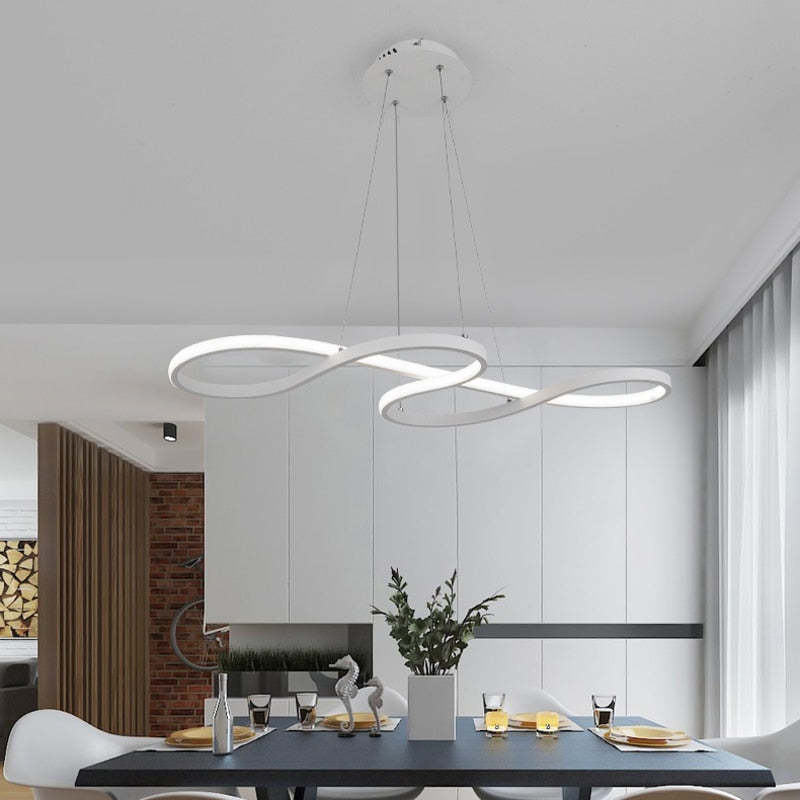 Durell Musical Note Pendant Light, Black & Gold