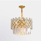 Kristy Luxury Gold Chandelier, Crystal & Metal